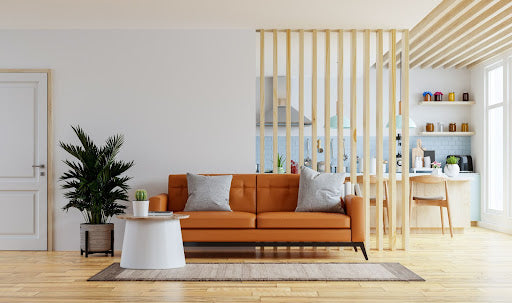 Biombo de madera para separar espacios de tu casa