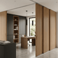 Flex panel de palillería flexible media luna en madera de ayous 240x30 cm para interiores