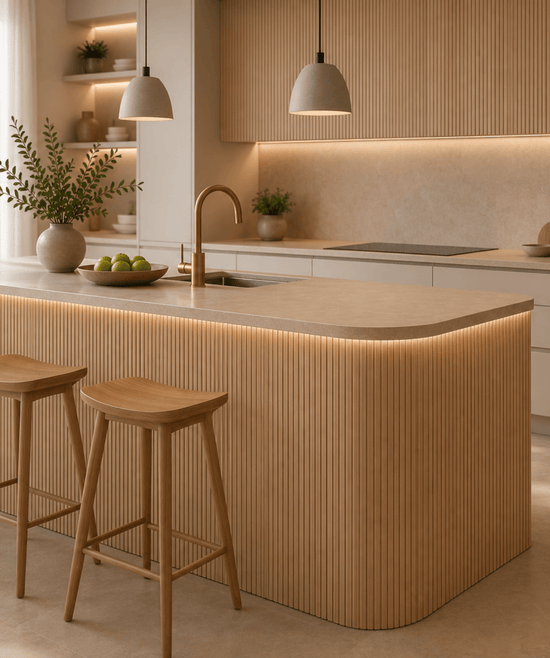 Flex panel de palillería flexible en madera de pino limpio 240x30 cm para interiores