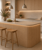 Flex panel de palillería flexible en madera de pino limpio 240x30 cm para interiores