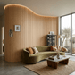 Flex panel de palillería flexible en madera de pino limpio 240x30 cm para interiores