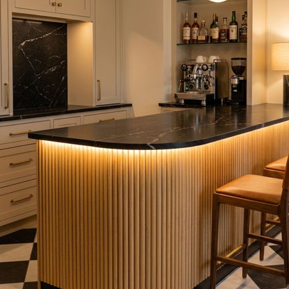 Flex panel de palillería flexible en madera de pino limpio 240x30 cm para interiores