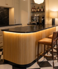 Flex panel de palillería flexible en madera de pino limpio 240x30 cm para interiores